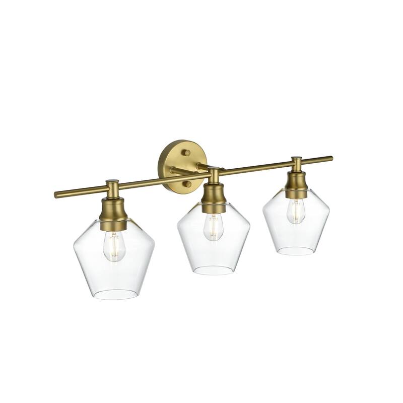 Elegant Lighting Gene 3 Light 28" Wide Bathroom Vanity Light with