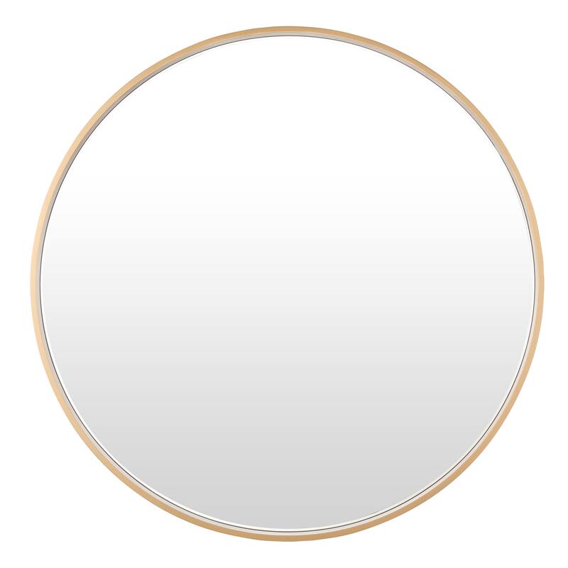 Ledel Modern Metal Framed Bathroom Vanity Mirror Round Accent Wall Mirror