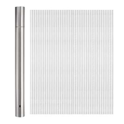 100pcs Kebob Skewers 40cm x 3.5cm Round Sticks with Tube Storage - 40cm x 3.5cm