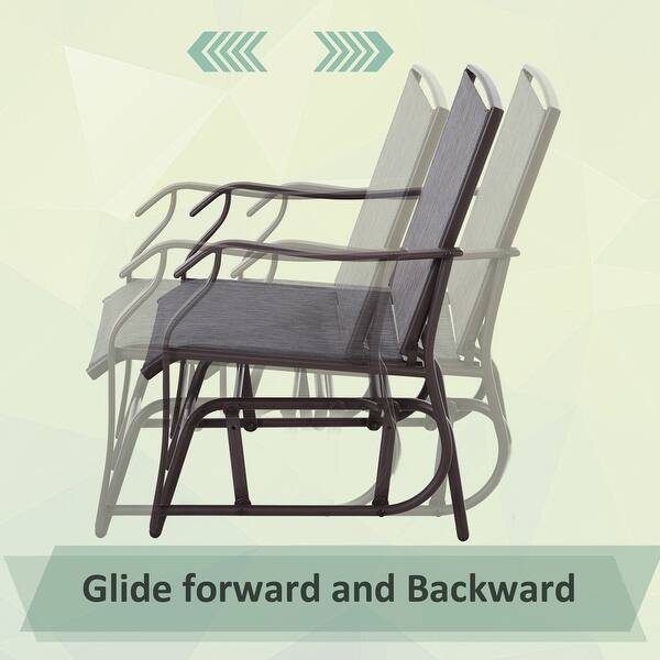 Shop Makan 3 Piece Fabric Glider Chair With Table Set By Havenside