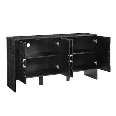 sideboard with 4 doors and sturdy legs