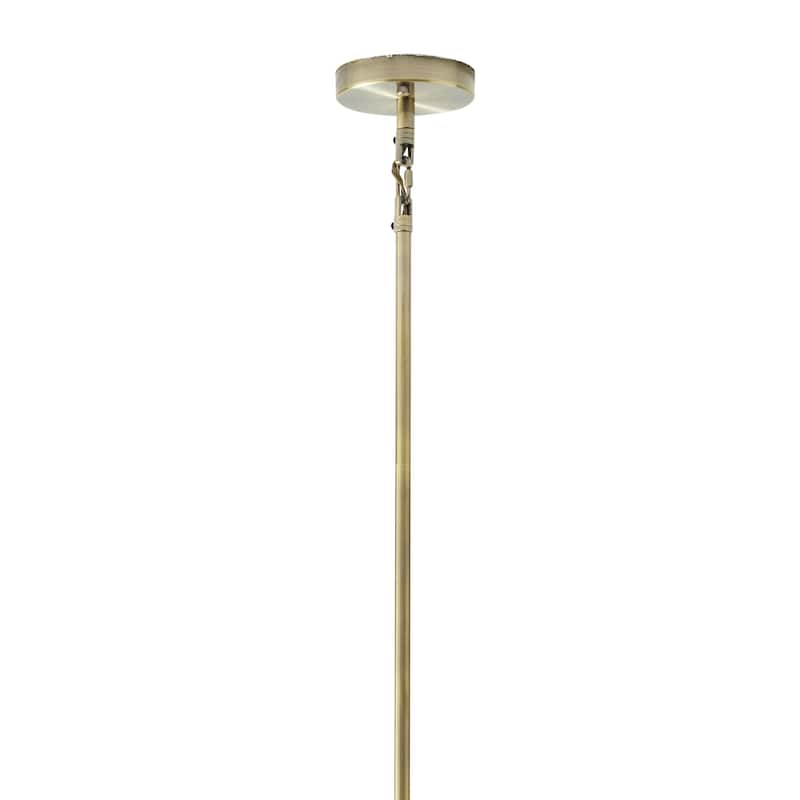 Metal Crystal Embellished 8 Light Room Chandelier with Link Style Chain - Gold - Roche River Decor