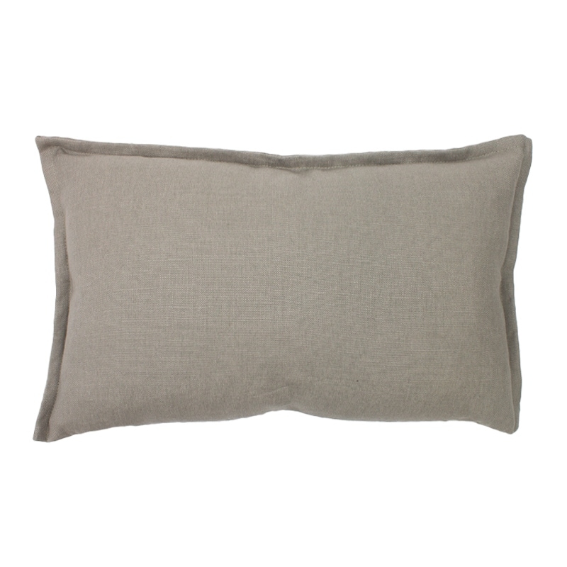 Jiti Indoor Lux Classic Natural Textured Linen Accent Rectangle Lumbar Pillow 12 x 20 Bed Bath Beyond 35802829