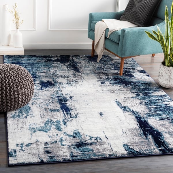 slide 2 of 63, Artistic Weavers Cooke Industrial Abstract Area Rug 2' x 3' - Aqua