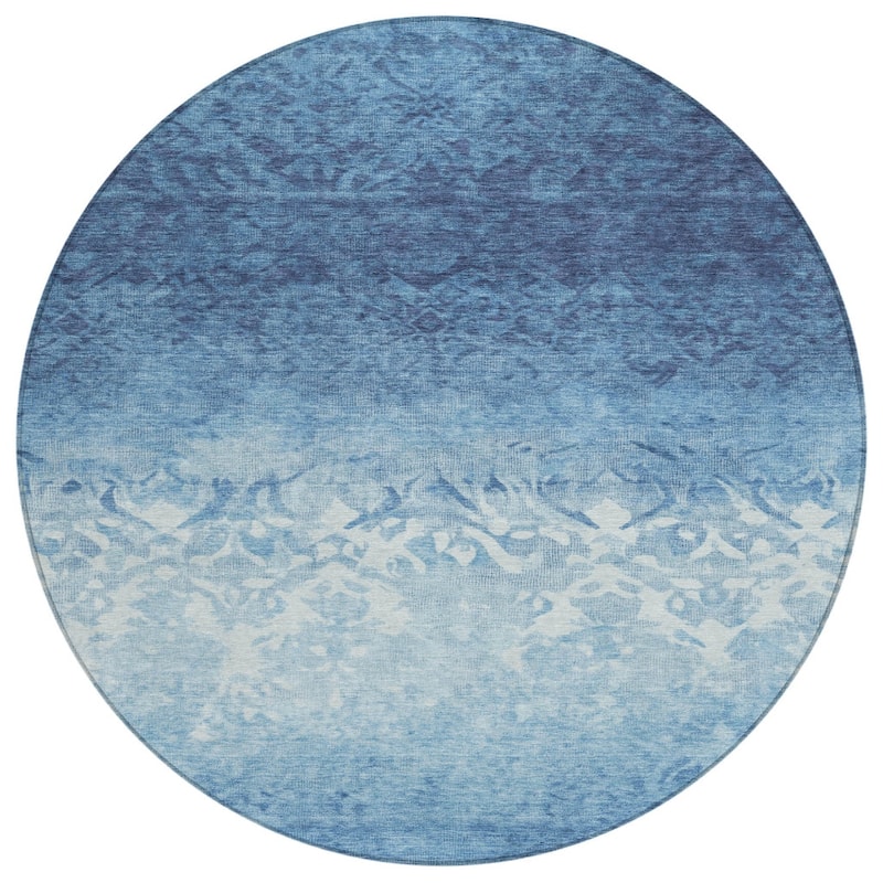 HomeRoots Damask Transitional Rectangle Outdoor Rug