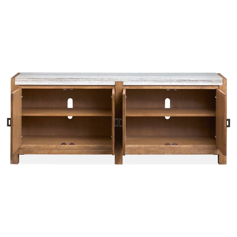 Magnussen Home Plum Creek Sierra Brown Door Console - 70''W x 18''D x 28''H