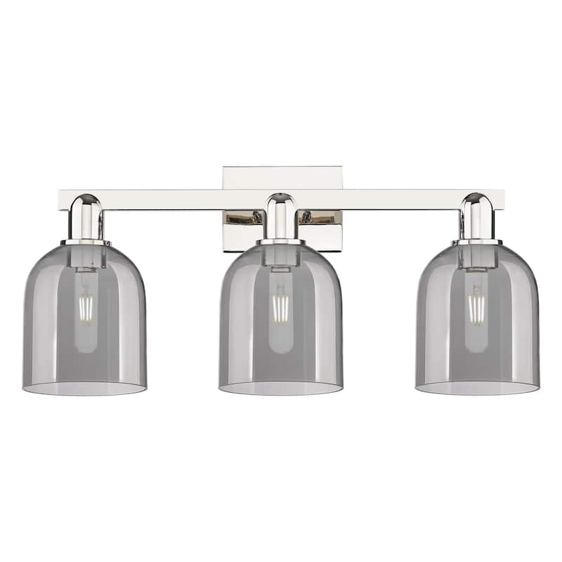 Innovations Lighting 716-3W-12-25 Bella Vanity Bella 3 Light 25" Wide - Polished Nickel / Light Smoke
