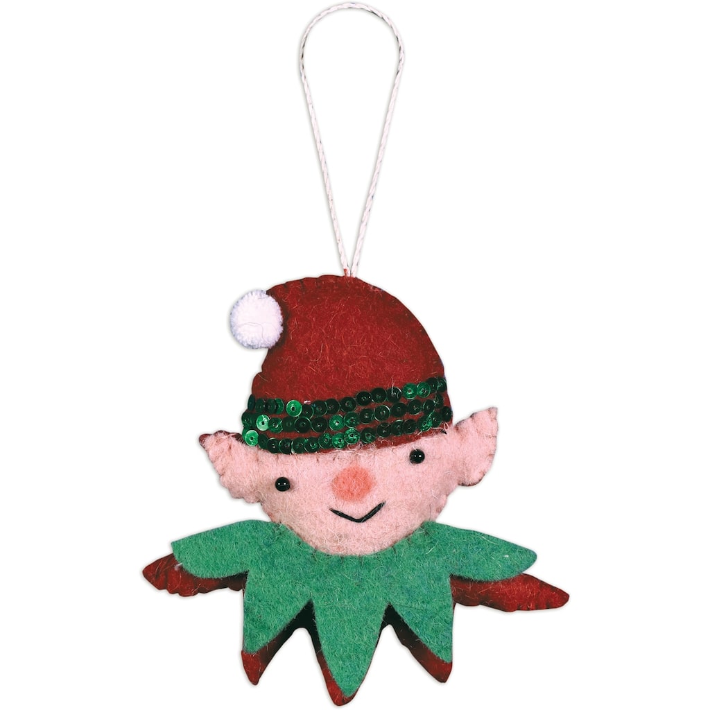 Elf Head Ornament -Set of 2