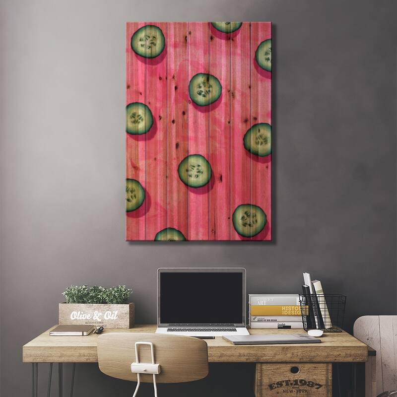 Fruit VIII Print On Wood by LEEMO - Multi-Color