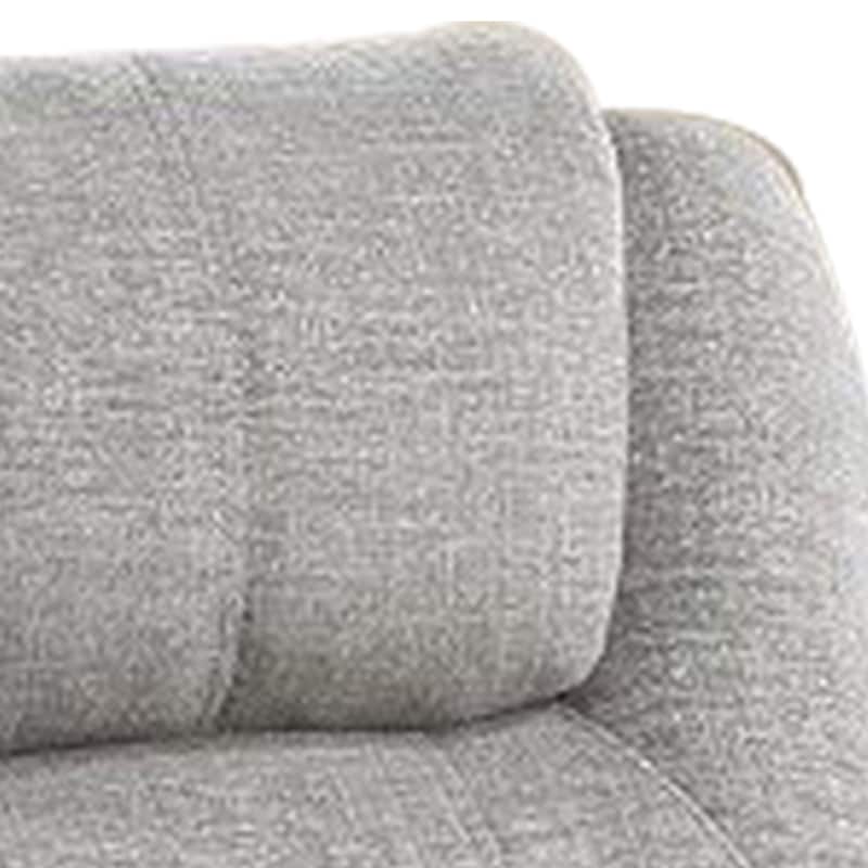 Evans 37 Inch Recliner Chair, Power Lift, Cupholders, Chenille, Light Gray