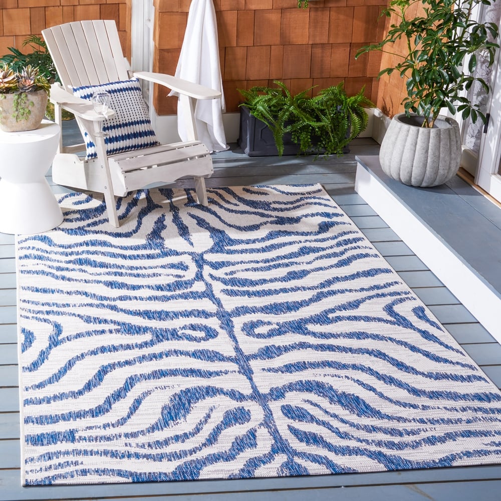 SAFAVIEH Courtyard Kalyonka Indoor/ Outdoor Waterproof Patio Backyard Rug