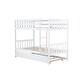 preview thumbnail 22 of 41, Twin Rubber Wood Bunk Bed with Trundle, Convertible into 2 Twin Size Beds, Twin Size Bunk Bed with Ladder and Safety Guardrails