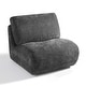 preview thumbnail 21 of 54, 33'' W Swivel Armless Sponge Filling Bean Bag Accent Chair Lounger