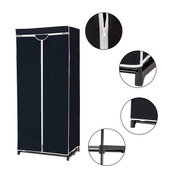 Costway Portable Clothes Closet Non Woven Fabric Wardrobe Storage Overstock 20708380
