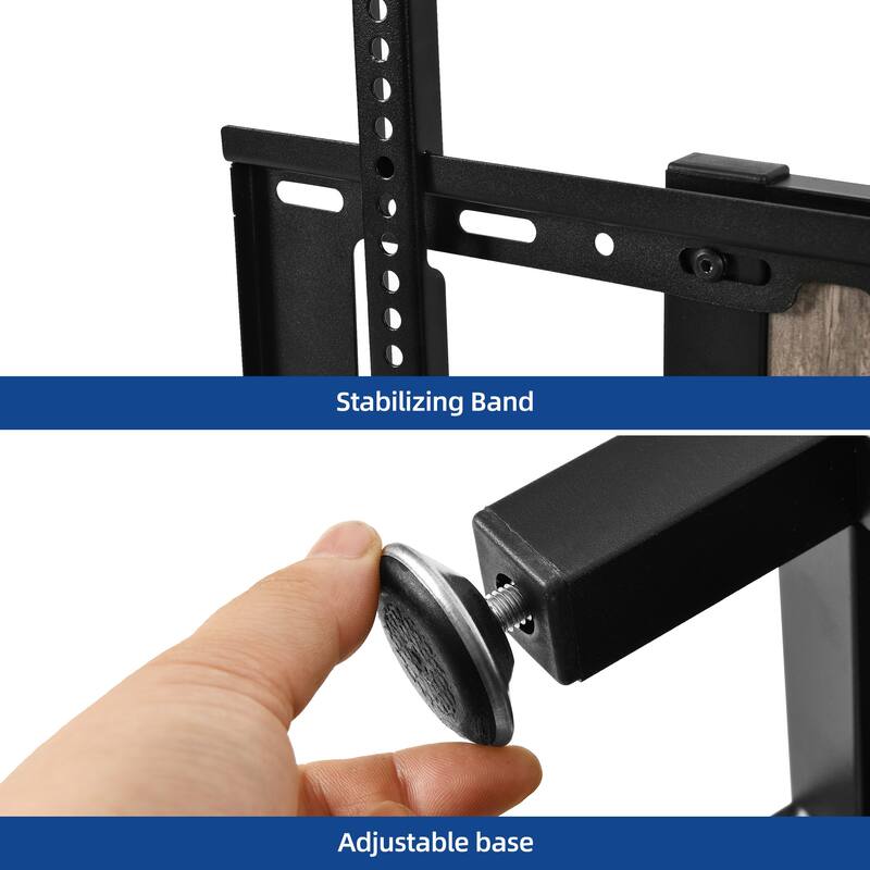 Moasis LED Light TV Stand with Mount, Power Outlet amd USB Port for TVs up to 70"