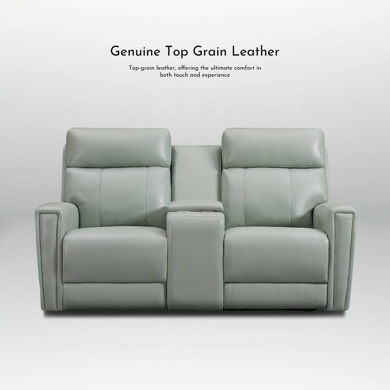 71.5'' Leather Zero Gravity Power Recliner Loveseat Sofa with Power Headrest, USB&USB-C Port