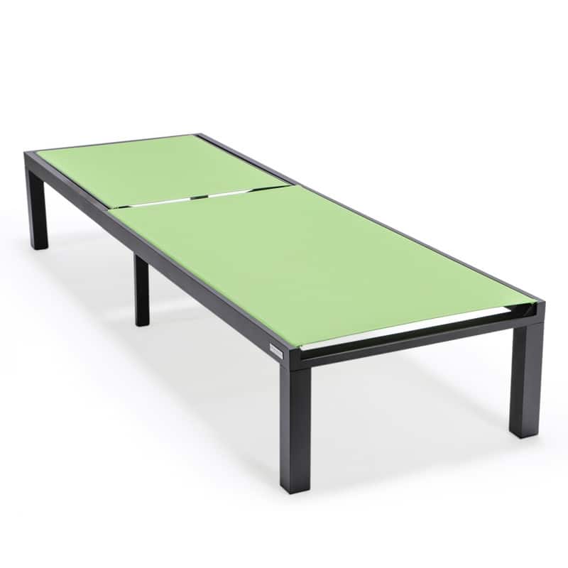 Marlin (Set of 2) Modern All-Weather Patio Chaise Lounge Chair with Powder-Coated Aluminum and 4-Position Adjustable Recliner