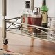 preview thumbnail 5 of 3, Metropolitan Antique Brass Metal Bar Cart with Glass Top by iNSPIRE Q Bold