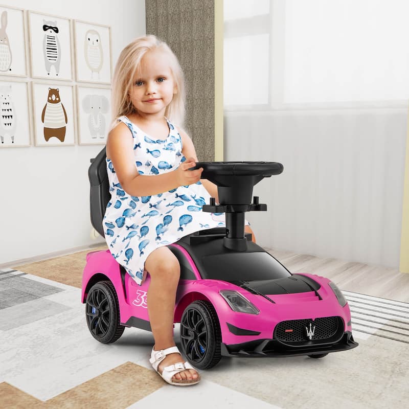 Costway 3-in-1 Ride on Push Car Maserati Licensed Foot to Floor Kids - See Details