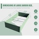 preview thumbnail 13 of 14, 8x4x1.5 ft Galvanized Raised Garden Bed, Outdoor Planter Garden Boxes Large Metal Planter Box