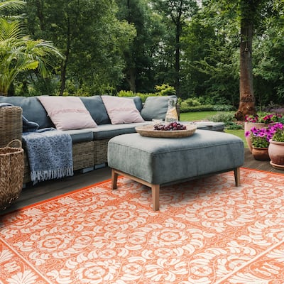 SAFAVIEH Courtyard Agrippina Indoor/ Outdoor Waterproof Patio Backyard Rug
