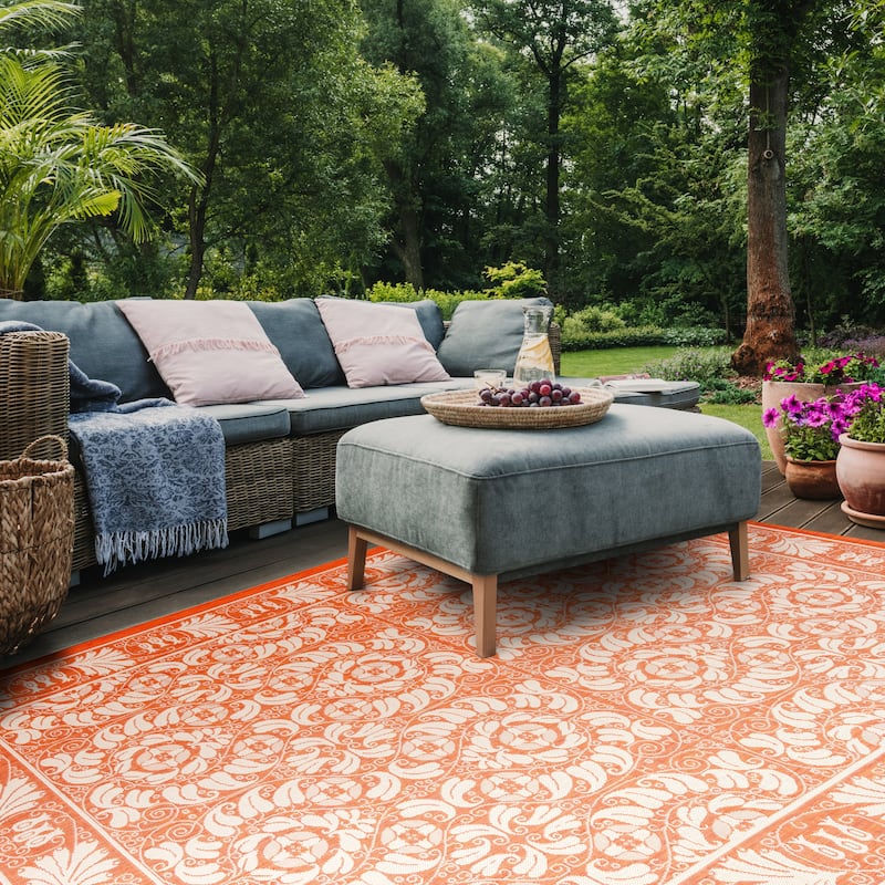 SAFAVIEH Courtyard Nada Indoor/ Outdoor Waterproof Patio Backyard Rug