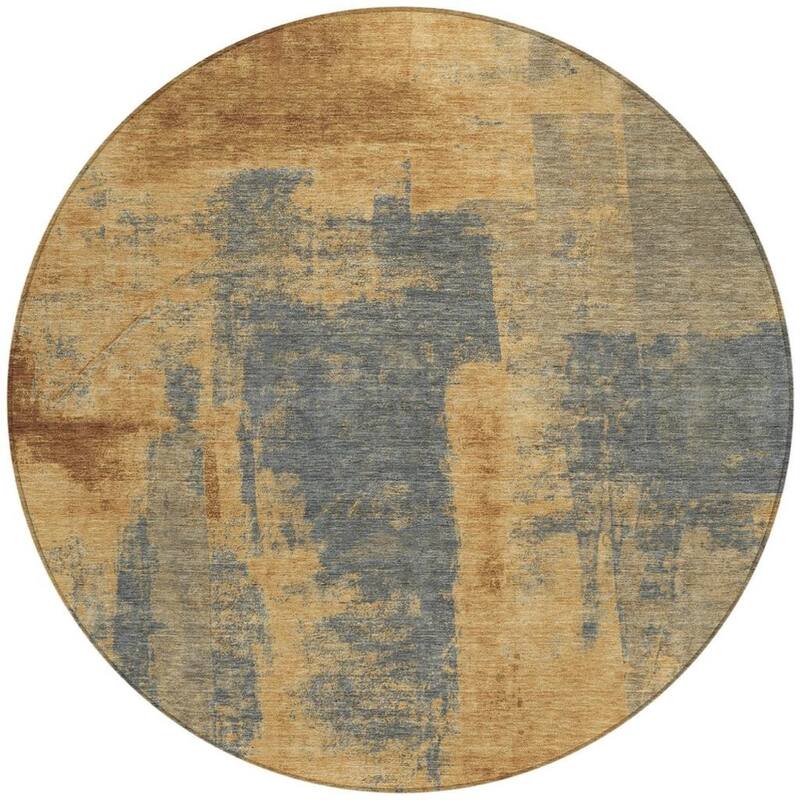 HomeRoots Abstract Transitional Rectangle Outdoor Rug