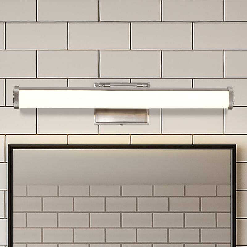 Cora 24 Inch LED Vanity 3 CCT Selectable Brushed Nickel Acrylic Lens - Brushed Nickel