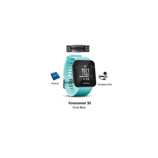 garmin forerunner 35 gps heart rate monitor running watch frost blue