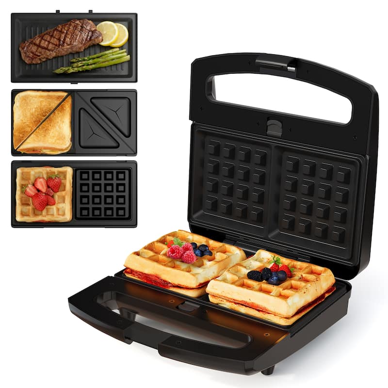 800W 3 in 1 Sandwich Maker