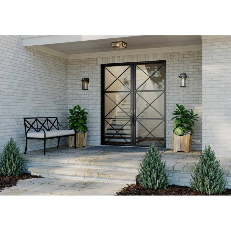 Progress Lighting Boxwood 2 Light 11" Wide Outdoor Flush Mount Square