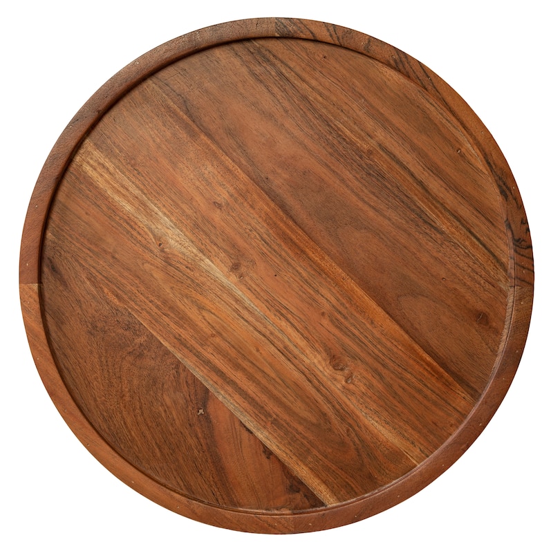 Round End Table,Easy Assembly,for Living Room,Black