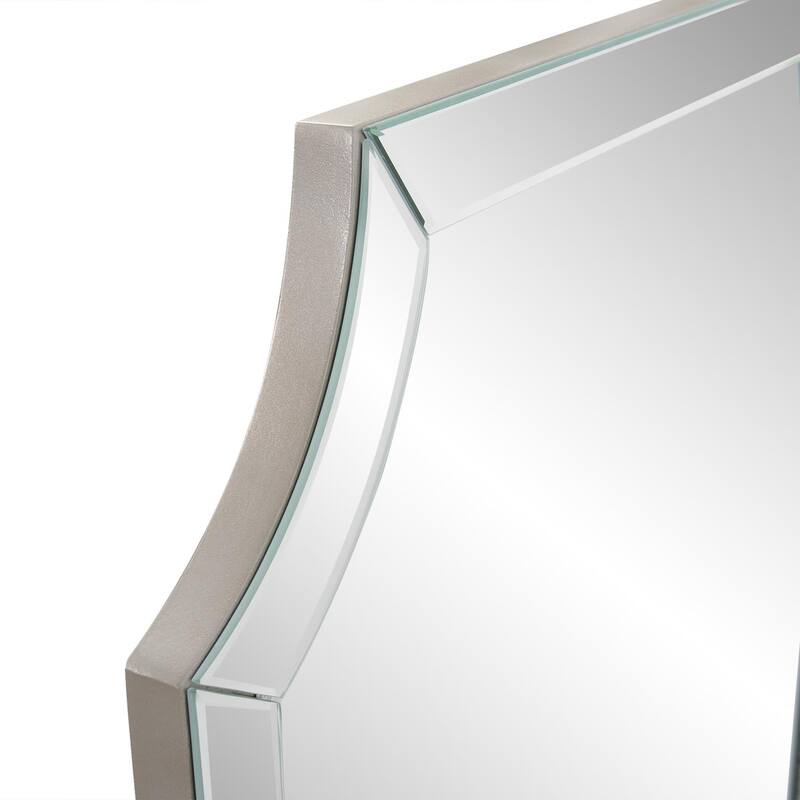 Allan Andrews Rectangular Beveled Mirror with Mirrored Frame