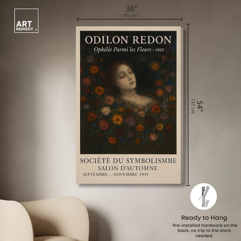 Redon's Beauty Canvas by Art Remedy, Gallery Wrapped