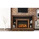 preview thumbnail 5 of 5, Hanover Oxford 47 In. Electric Fireplace with a Multi-Color LED Insert and Walnut Mantel