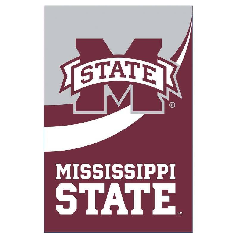 Mississippi State University Burlap Flag Garden Size