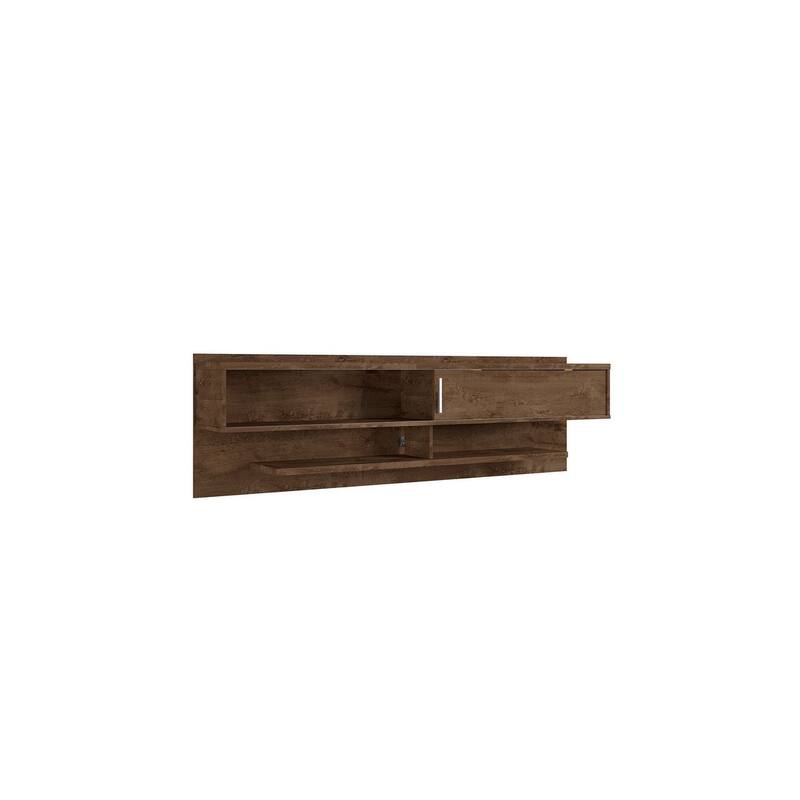 Manhattan Comfort Jabolinski Wood 70 In. Floating Living Room Entertainment Furniture
