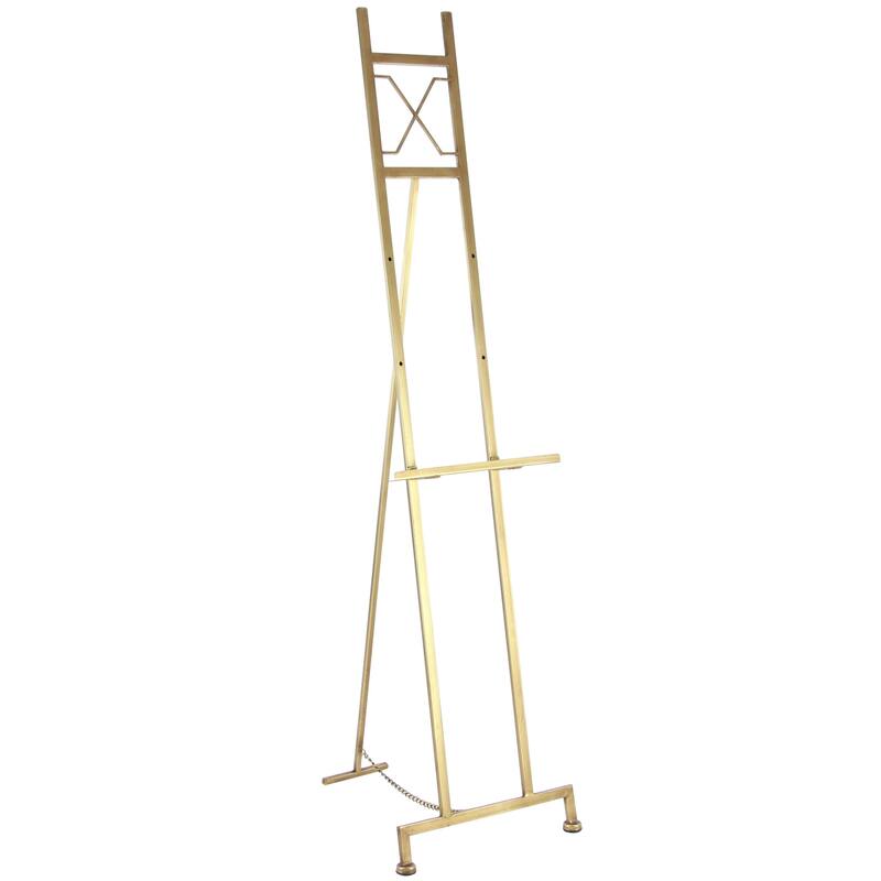 Gold Metal Adjustable 3 Tier Geometric Display Easel with Chain Support
