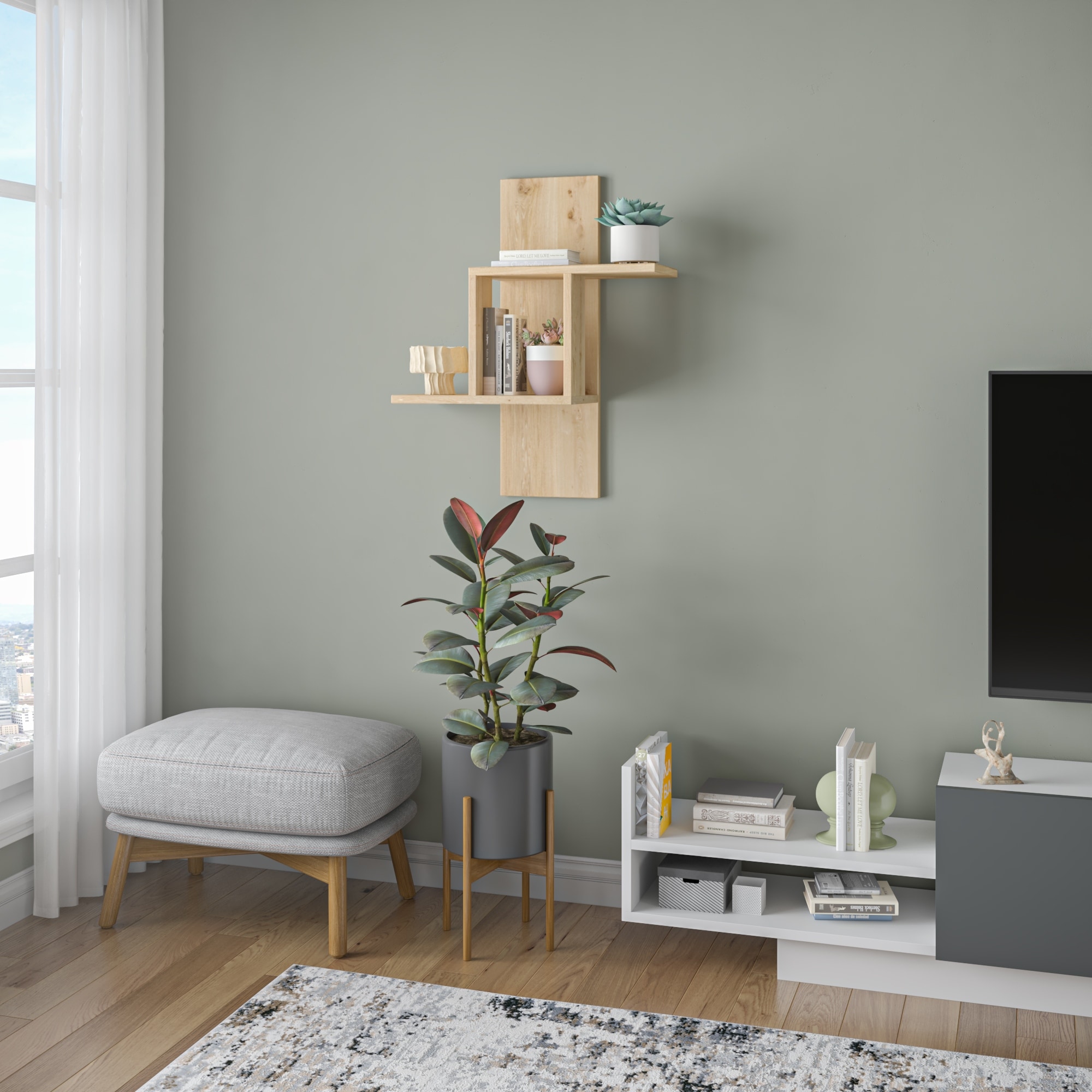 Waverley Modern Wall Shelf Bed Bath Beyond 23052082