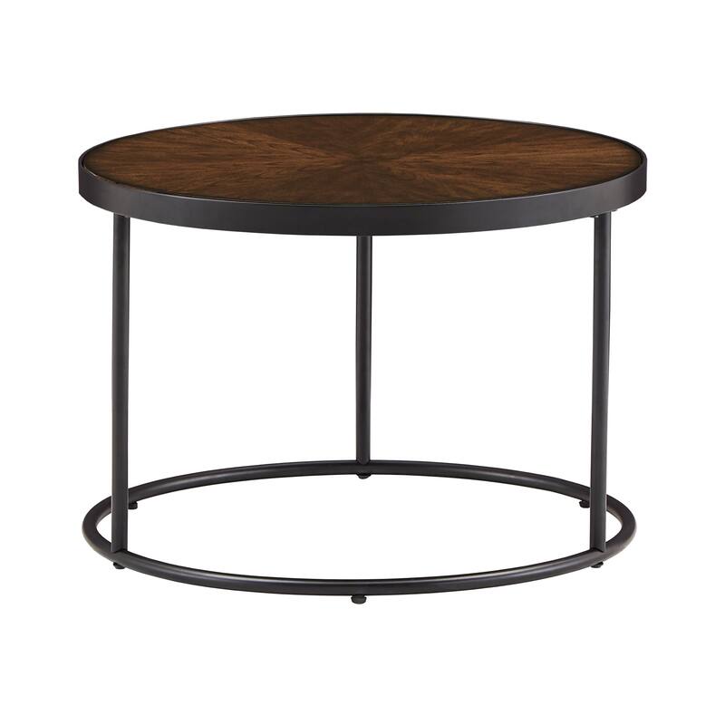 Downing Wood Round Nesting Coffee Table Set by iNSPIRE Q Modern