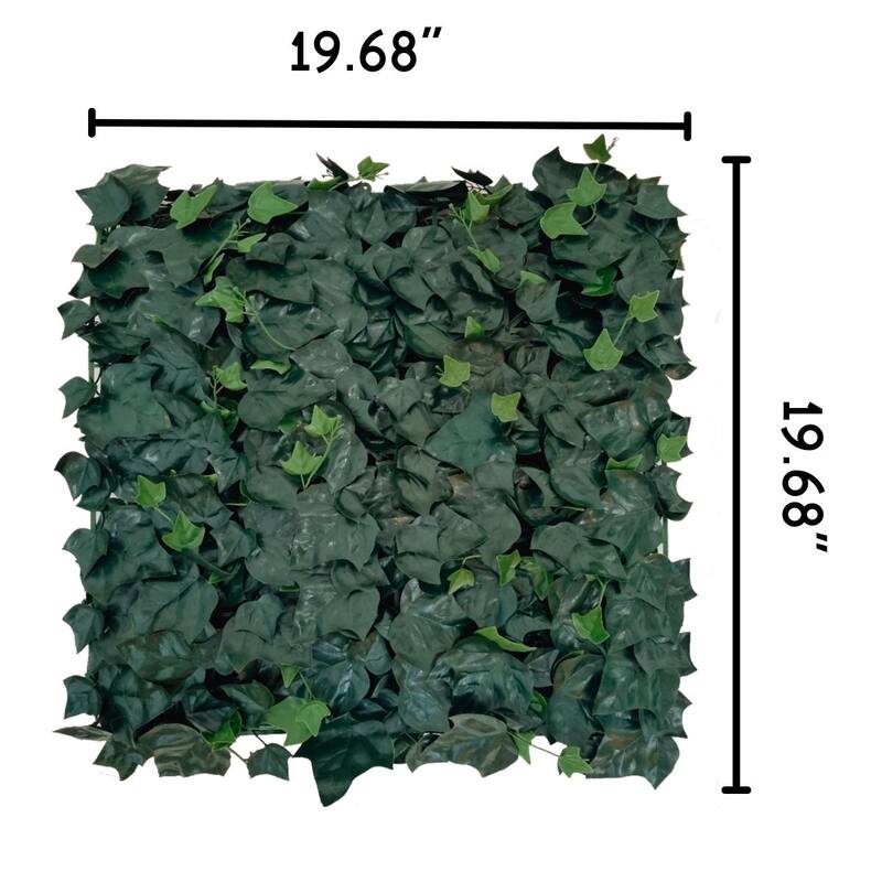 Artificial Green Foliage UV-protected for Outdoor Decor (Set of 4)