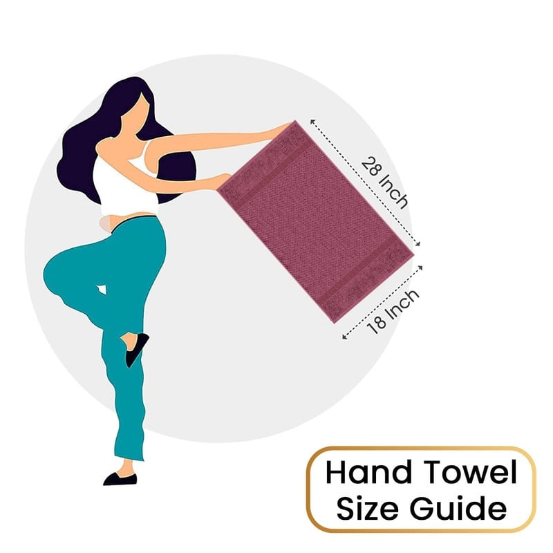 Hand Towels Popcorn Textured-Quick Drying 18 X 28 Inch by Ample Decor