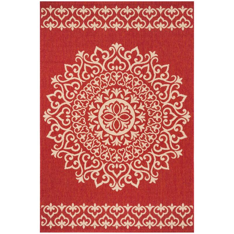 SAFAVIEH Beach House Angelien Indoor/ Outdoor Waterproof Patio Backyard Rug