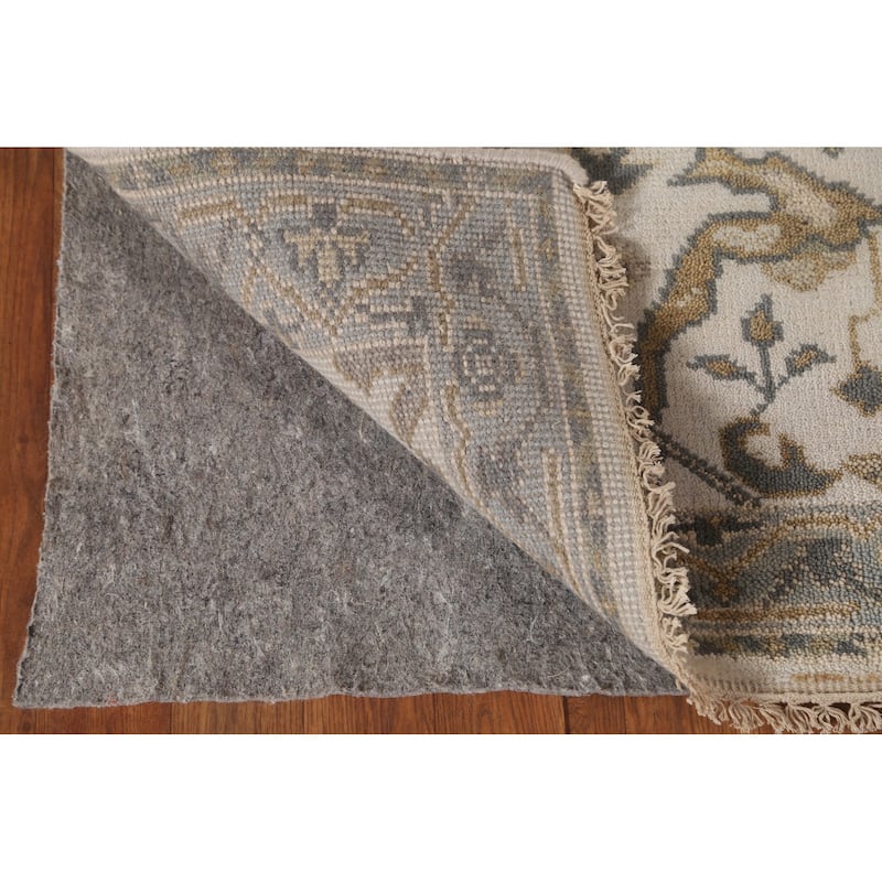 Floral Oushak Oriental Runner Rug Handmade Wool Carpet - 2'5"x 11'6"