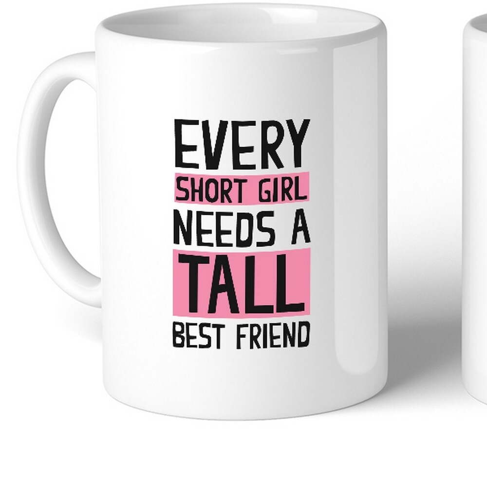 tall short friend bff matching gift coffee mugs 11 oz for birthday
