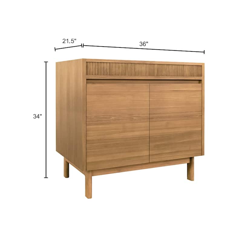 Avanity Kayla Bathroom Vanity Only in Natural Teak