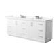 Option White / Giotto Quartz Top / Brushed Nickel