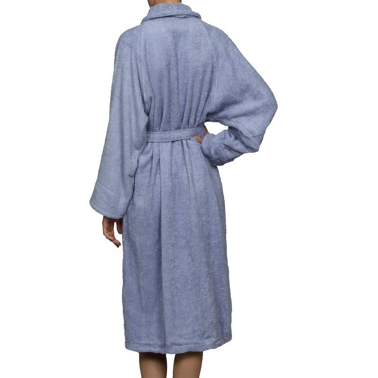 100% Cotton Soft Terry Adult Unisex Lightweight Bathrobe by Superior