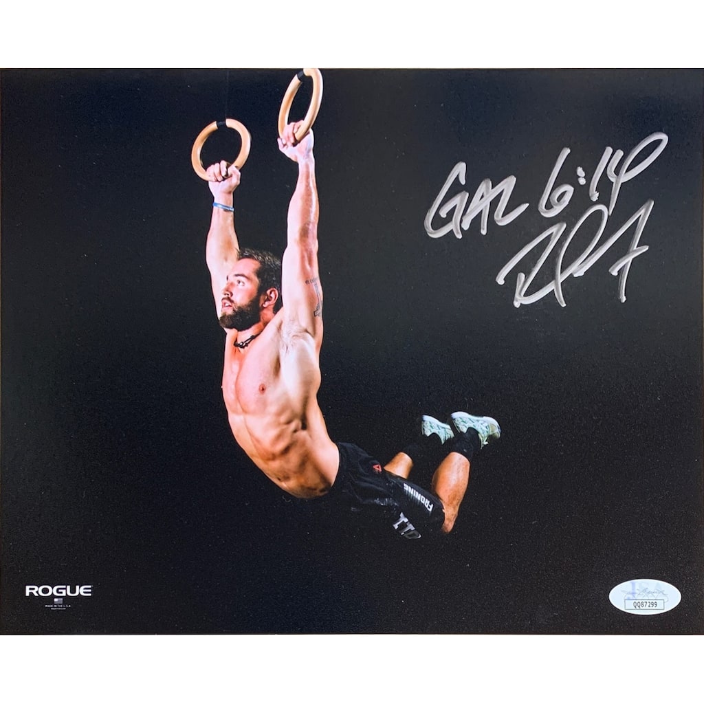Rich Froning Jr Autographed Fitness Signed Muscle Up 8x10 Photo JSA COA - 8'6" x 11'6"
