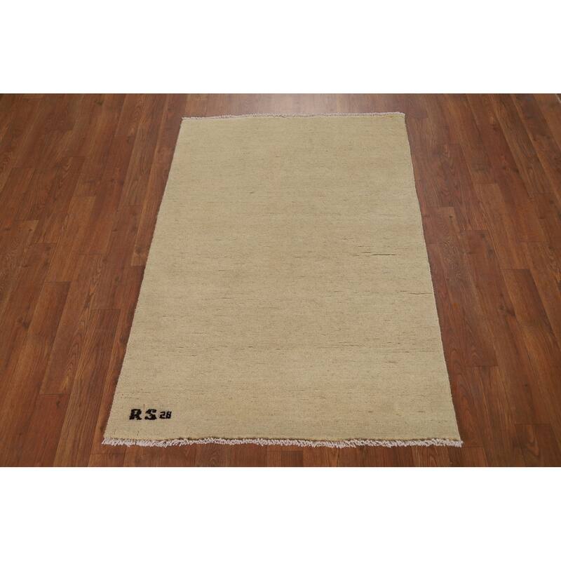 Modern Gabbeh Oriental Foyer Rug Handmade Accent Wool Carpet - 2'9"x 3'11"